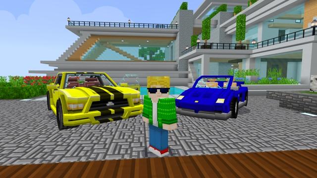 Screenshot of the Minecraft Bedrock Marketplace product Modern House 7 created by VoxelBlocks.