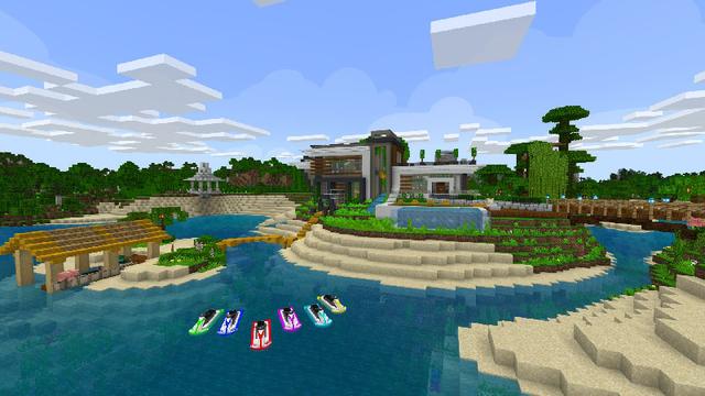 Screenshot of the Minecraft Bedrock Marketplace product Modern House created by VoxelBlocks.