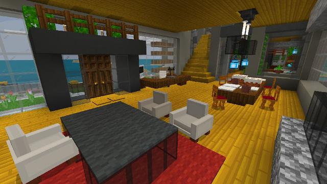 Screenshot of the Minecraft Bedrock Marketplace product Modern House created by VoxelBlocks.