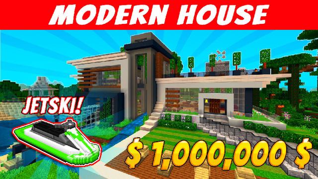 Thumbnail of the Minecraft Bedrock Marketplace product Casa Moderna created by VoxelBlocks.