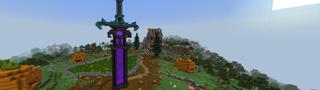 Panorama of the Minecraft Bedrock Marketplace product Nether Sword Portal created by VoxelBlocks.