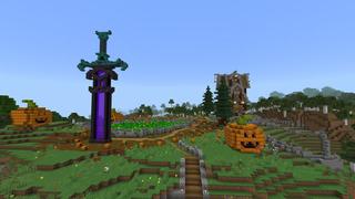 Screenshot of the Minecraft Bedrock Marketplace product Nether Sword Portal created by VoxelBlocks.