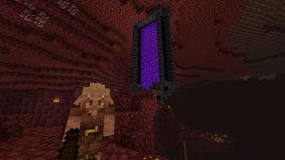 Screenshot of the Minecraft Bedrock Marketplace product Nether Sword Portal created by VoxelBlocks.