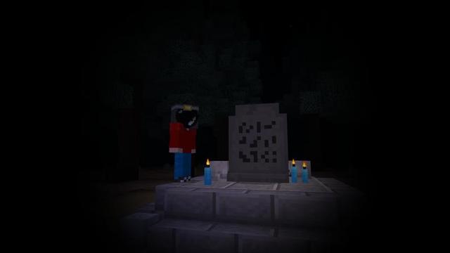 Screenshot of the Minecraft Bedrock Marketplace product Scary Man created by VoxelBlocks.