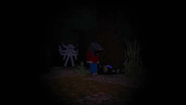 Screenshot of the Minecraft Bedrock Marketplace product Scary Man created by VoxelBlocks.