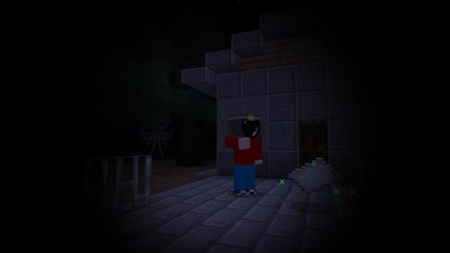Screenshot of the Minecraft Bedrock Marketplace product Scary Man created by VoxelBlocks.