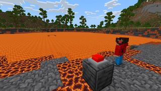 Screenshot of the Minecraft Bedrock Marketplace product Secret Lava Base created by VoxelBlocks.