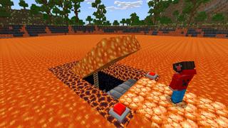 Screenshot of the Minecraft Bedrock Marketplace product Secret Lava Base created by VoxelBlocks.