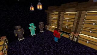 Screenshot of the Minecraft Bedrock Marketplace product Secret Lava Base created by VoxelBlocks.