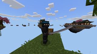 Screenshot of the Minecraft Bedrock Marketplace product Skyblock Ninja created by VoxelBlocks.
