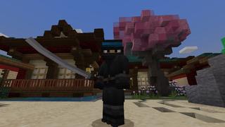 Screenshot of the Minecraft Bedrock Marketplace product Skyblock Ninja created by VoxelBlocks.