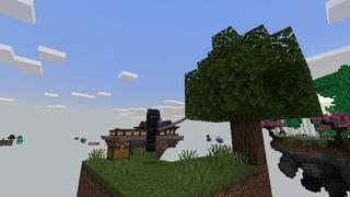 Screenshot of the Minecraft Bedrock Marketplace product Skyblock Ninja created by VoxelBlocks.