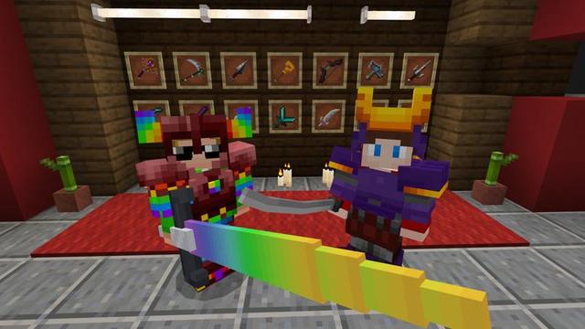 Screenshot of the Minecraft Bedrock Marketplace product Weapons Base created by VoxelBlocks.