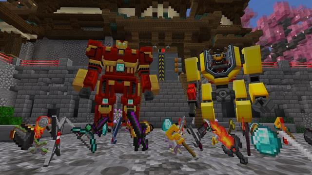Screenshot of the Minecraft Bedrock Marketplace product Weapons created by VoxelBlocks.