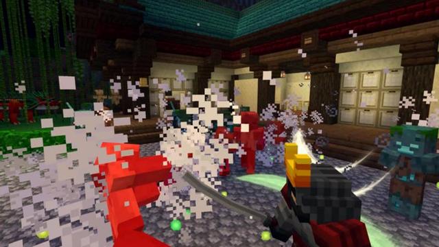 Screenshot of the Minecraft Bedrock Marketplace product Weapons created by VoxelBlocks.
