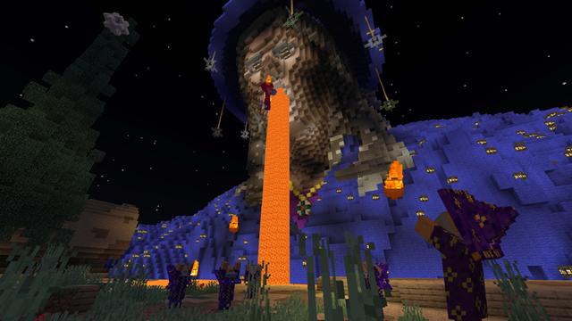Screenshot of the Minecraft Bedrock Marketplace product SnowQuake created by Wandering Wizards.