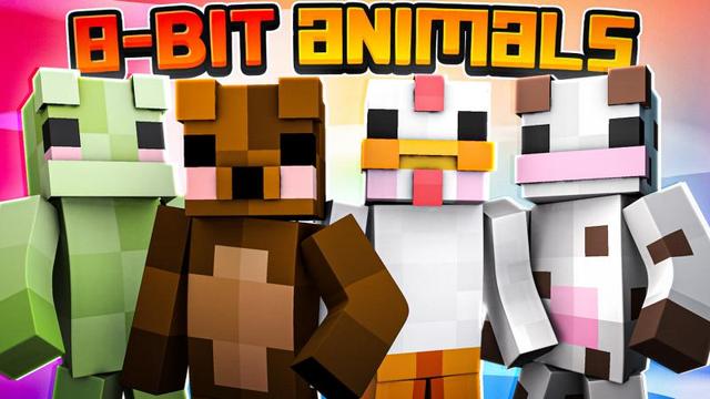 Thumbnail of the Minecraft Bedrock Marketplace product 8-BIT Animals created by Waypoint Studios.