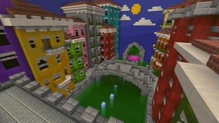 Screenshot of the Minecraft Bedrock Marketplace product Acid Parkour created by Waypoint Studios.