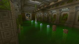 Screenshot of the Minecraft Bedrock Marketplace product Acid Parkour created by Waypoint Studios.