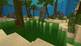 Screenshot of the Minecraft Bedrock Marketplace product Acid Parkour created by Waypoint Studios.