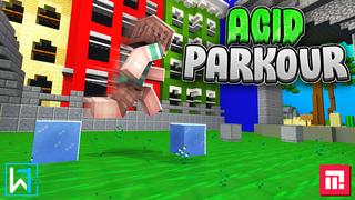 Thumbnail of the Minecraft Bedrock Marketplace product Acid Parkour created by Waypoint Studios.