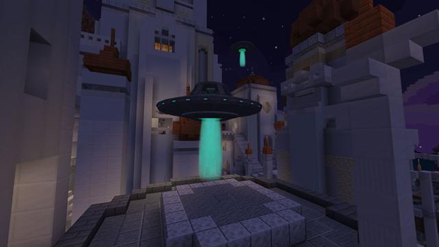 Screenshot of the Minecraft Bedrock Marketplace product Alien Empire created by Waypoint Studios.
