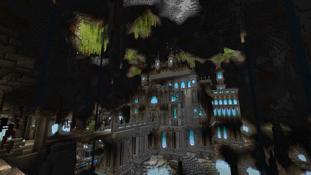 Screenshot of the Minecraft Bedrock Marketplace product Ancient Underground Castle created by Waypoint Studios.