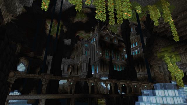 Screenshot of the Minecraft Bedrock Marketplace product Ancient Underground Castle created by Waypoint Studios.
