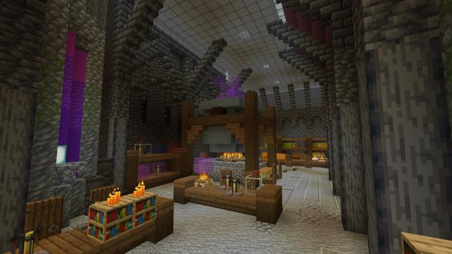 Screenshot of the Minecraft Bedrock Marketplace product Ancient Underground Castle created by Waypoint Studios.