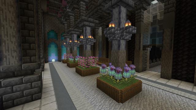 Screenshot of the Minecraft Bedrock Marketplace product Ancient Underground Castle created by Waypoint Studios.