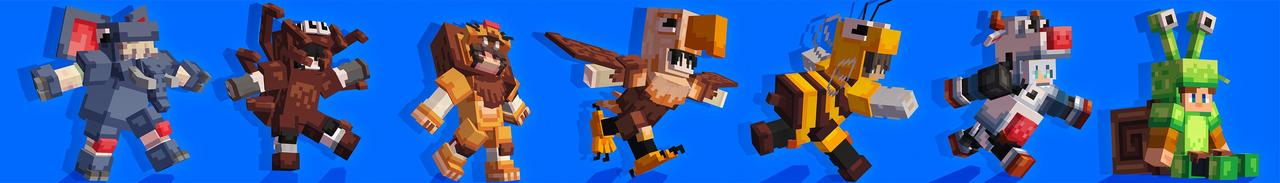 Panorama of the Minecraft Bedrock Marketplace product Animal Armor+ created by Waypoint Studios.