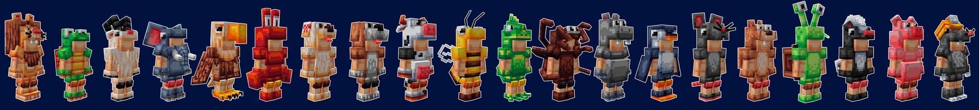 Panorama of the Minecraft Bedrock Marketplace product Animal Armor created by Waypoint Studios.