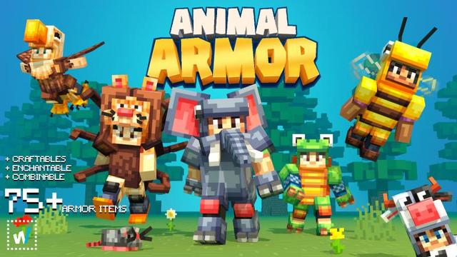 Thumbnail of the Minecraft Bedrock Marketplace product Animal Armor created by Waypoint Studios.