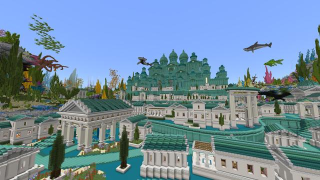 Screenshot of the Minecraft Bedrock Marketplace product Atlantis created by Waypoint Studios.