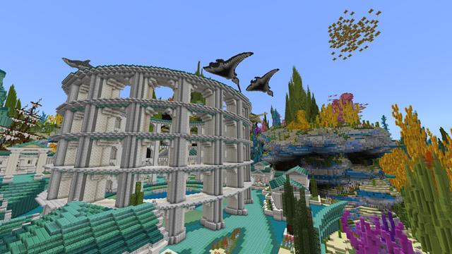 Screenshot of the Minecraft Bedrock Marketplace product Atlantis created by Waypoint Studios.