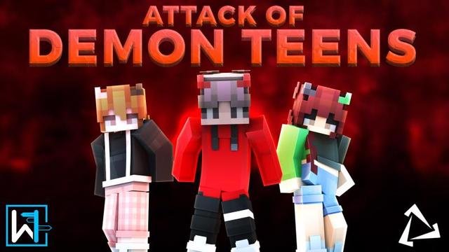 Thumbnail of the Minecraft Bedrock Marketplace product Attack of Demon Teens created by Waypoint Studios.