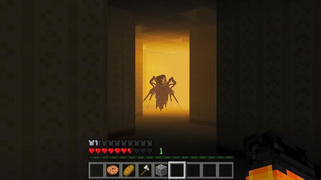 Screenshot of the Minecraft Bedrock Marketplace product Backrooms created by Waypoint Studios.