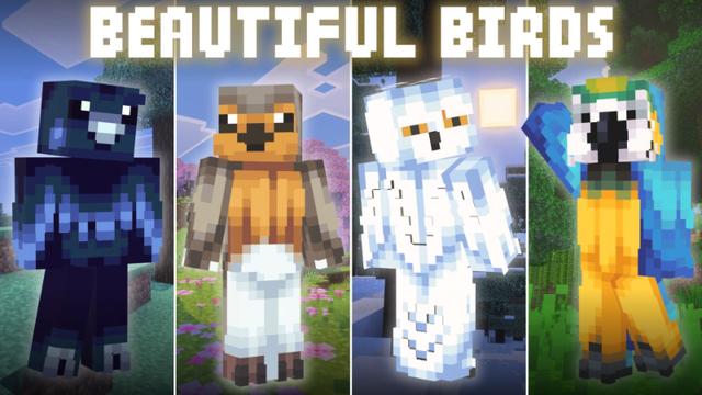 Thumbnail of the Minecraft Bedrock Marketplace product Beautiful Birds created by Waypoint Studios.