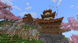 Screenshot of the Minecraft Bedrock Marketplace product Biome Parkour created by Waypoint Studios.