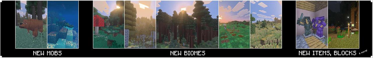 Panorama of the Minecraft Bedrock Marketplace product Biomes & Beyond created by Waypoint Studios.