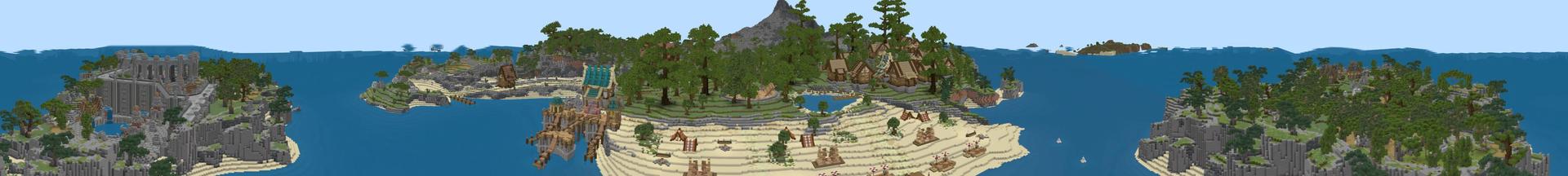 Panorama of the Minecraft Bedrock Marketplace product Camp Adventure created by Waypoint Studios.
