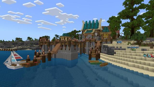 Screenshot of the Minecraft Bedrock Marketplace product Camp Adventure created by Waypoint Studios.