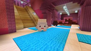 Screenshot of the Minecraft Bedrock Marketplace product Candyland Lucky Mobs Skyblock created by Waypoint Studios.