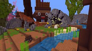 Screenshot of the Minecraft Bedrock Marketplace product Candyland Lucky Mobs Skyblock created by Waypoint Studios.