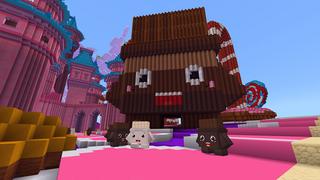 Screenshot of the Minecraft Bedrock Marketplace product Candyland Lucky Mobs Skyblock created by Waypoint Studios.