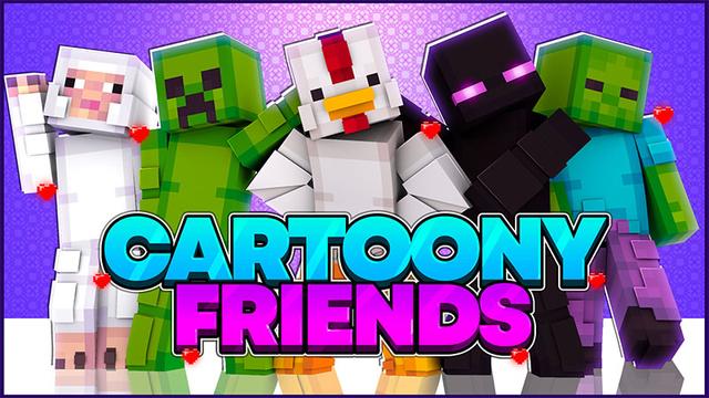 Thumbnail of the Minecraft Bedrock Marketplace product Cartoony Friends created by Waypoint Studios.