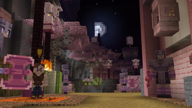Screenshot of the Minecraft Bedrock Marketplace product Cherry Castle created by Waypoint Studios.