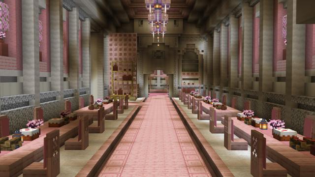 Screenshot of the Minecraft Bedrock Marketplace product Cherry Castle created by Waypoint Studios.