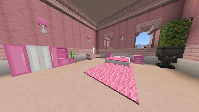 Screenshot of the Minecraft Bedrock Marketplace product Cherry Furniture created by Waypoint Studios.