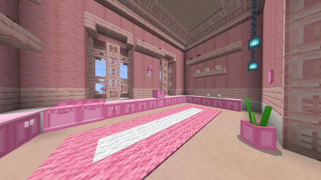 Screenshot of the Minecraft Bedrock Marketplace product Cherry Furniture created by Waypoint Studios.
